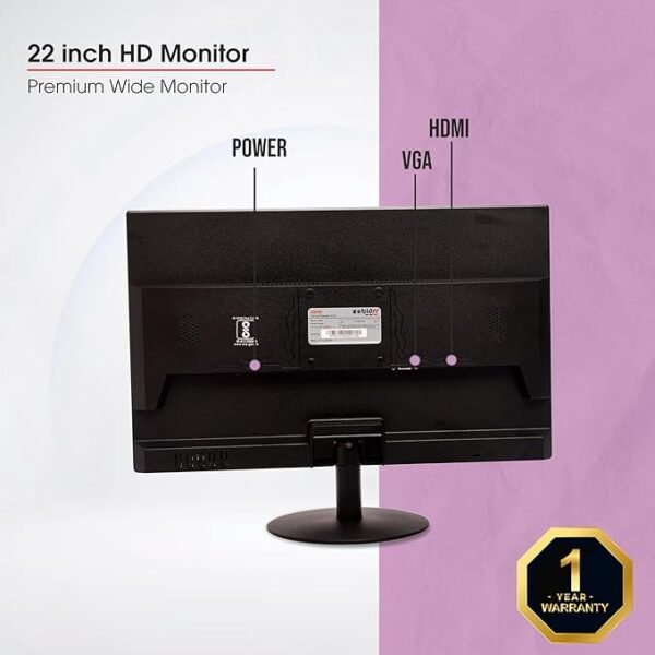 22" Moniter HDMI + VGA Port - Image 3