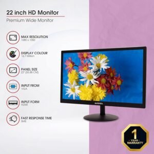 22" Moniter HDMI + VGA Port