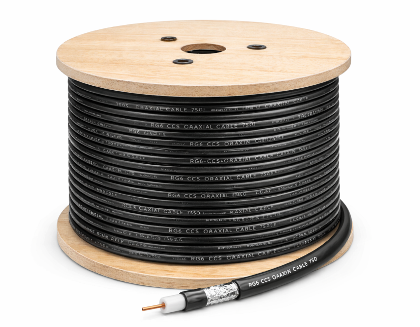 RG6 CCS Drum copper clad steel coaxial cable for CATV and CCTV