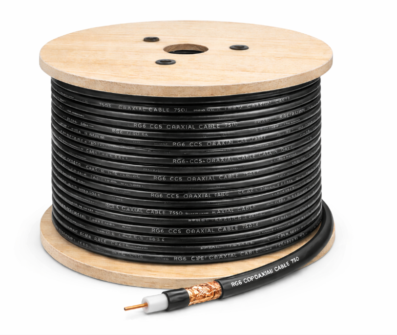 RG6 Copper Drum pure copper coaxial cable for CATV and CCTV