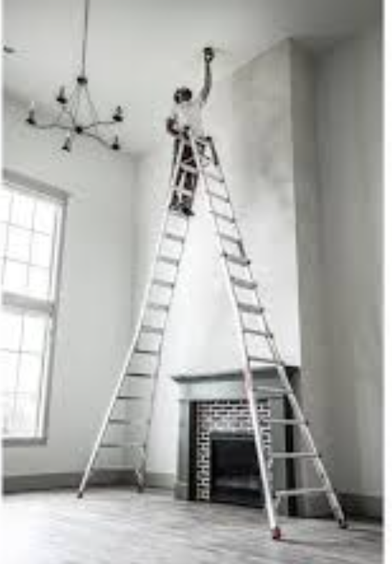 "17-foot 5.0m aluminium telescopic ladder fully extended 17 steps 150kg capacity"