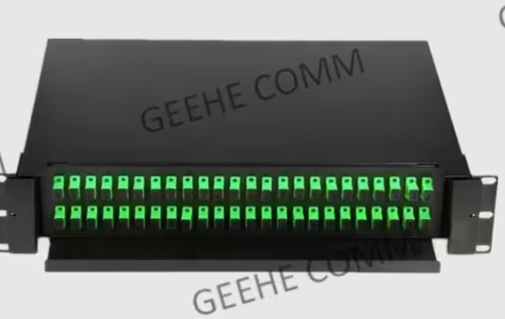 Patch Panel Fully Loaded 48u GREEN SC - Image 3