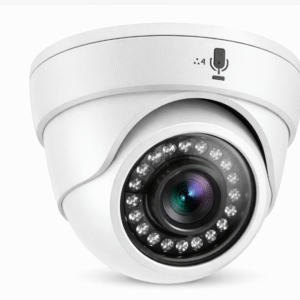 2.4 MP HD Dome Camera with colour video and microphone