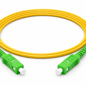 SC green fiber optic patch cord for FTTH and telecom networks