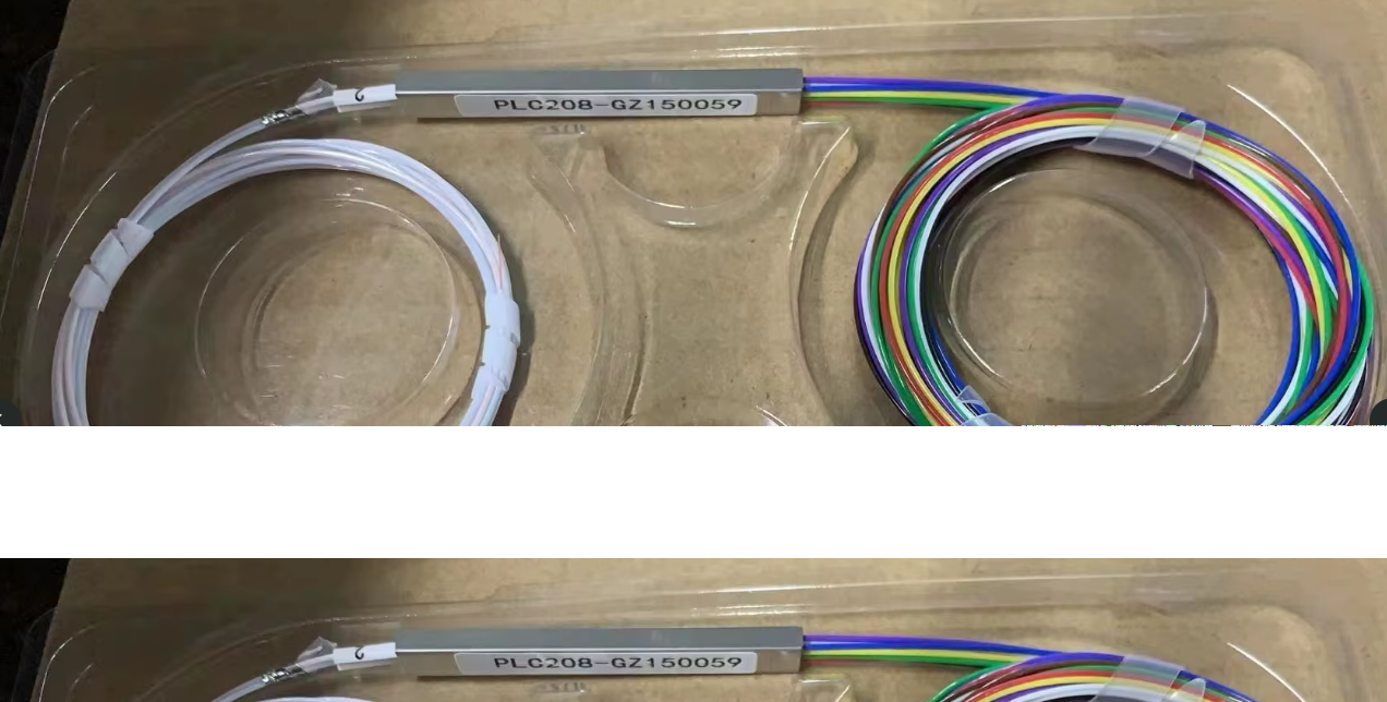 PLC 8 way fiber optic coupler without connector for FTTH networks