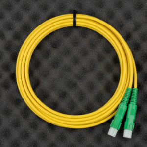Green SC to SC fiber patch cord 5 meter for FTTH and telecom networking