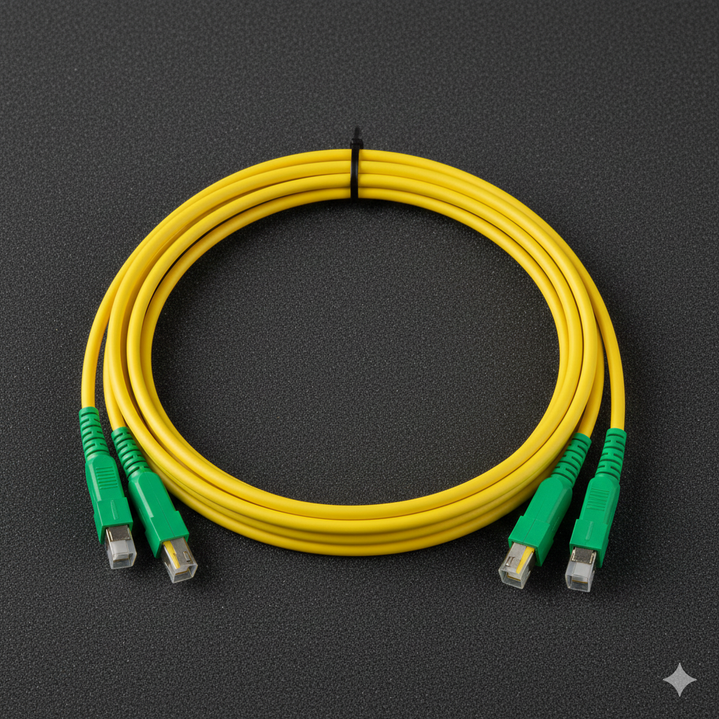 Blue SC to SC fiber patch cord 5 meter for FTTH and telecom networking