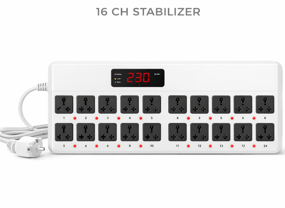 16 Channel Stabilizer for TV CCTV routers and electronic devices