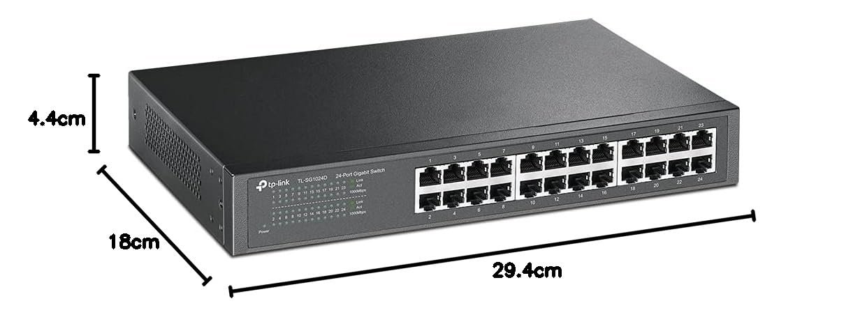24 Port Gigabit Ethernet Switch 10/100/1000