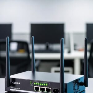 dual band wifi ont router front view