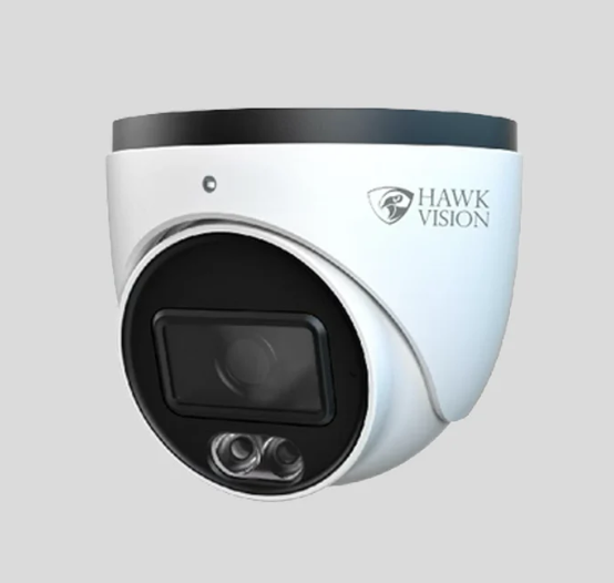 Hawk Vision 6MP IP Dome – Colour + Mic – HV-IP-D6560T-C2 security camera front view