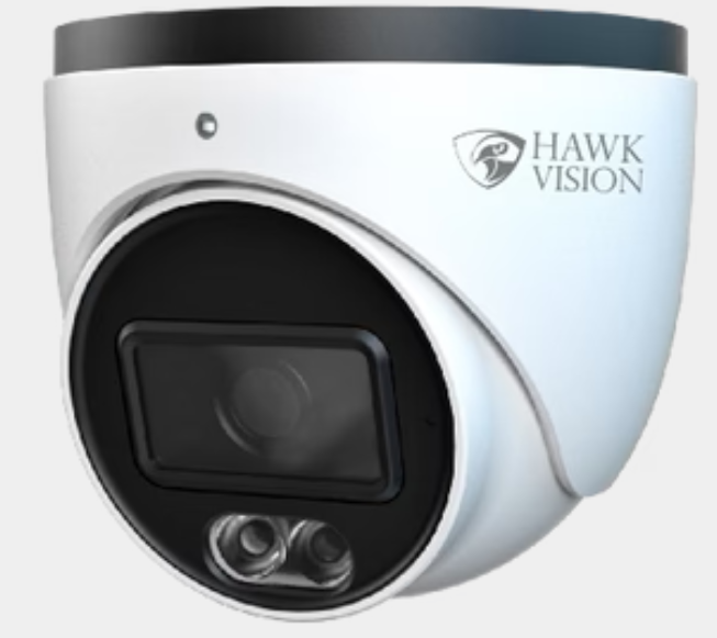 Hawk Vision 6MP IP Dome – Colour + Mic – HV-IP-D6560T-C2 security camera front view