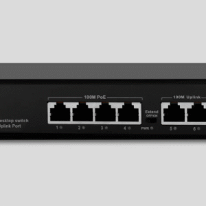 4+2 SFP PoE full gigabit switch HV-X402-PS-FG-S1 front view