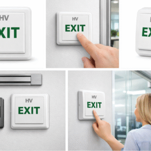 Exit switch button plastic HV EXIT SWITCH front view