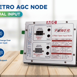 agc node dual input catv optical receiver