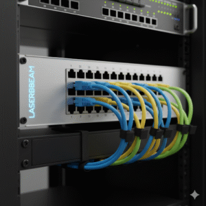 CAT6 patch panel 24 port rack mount