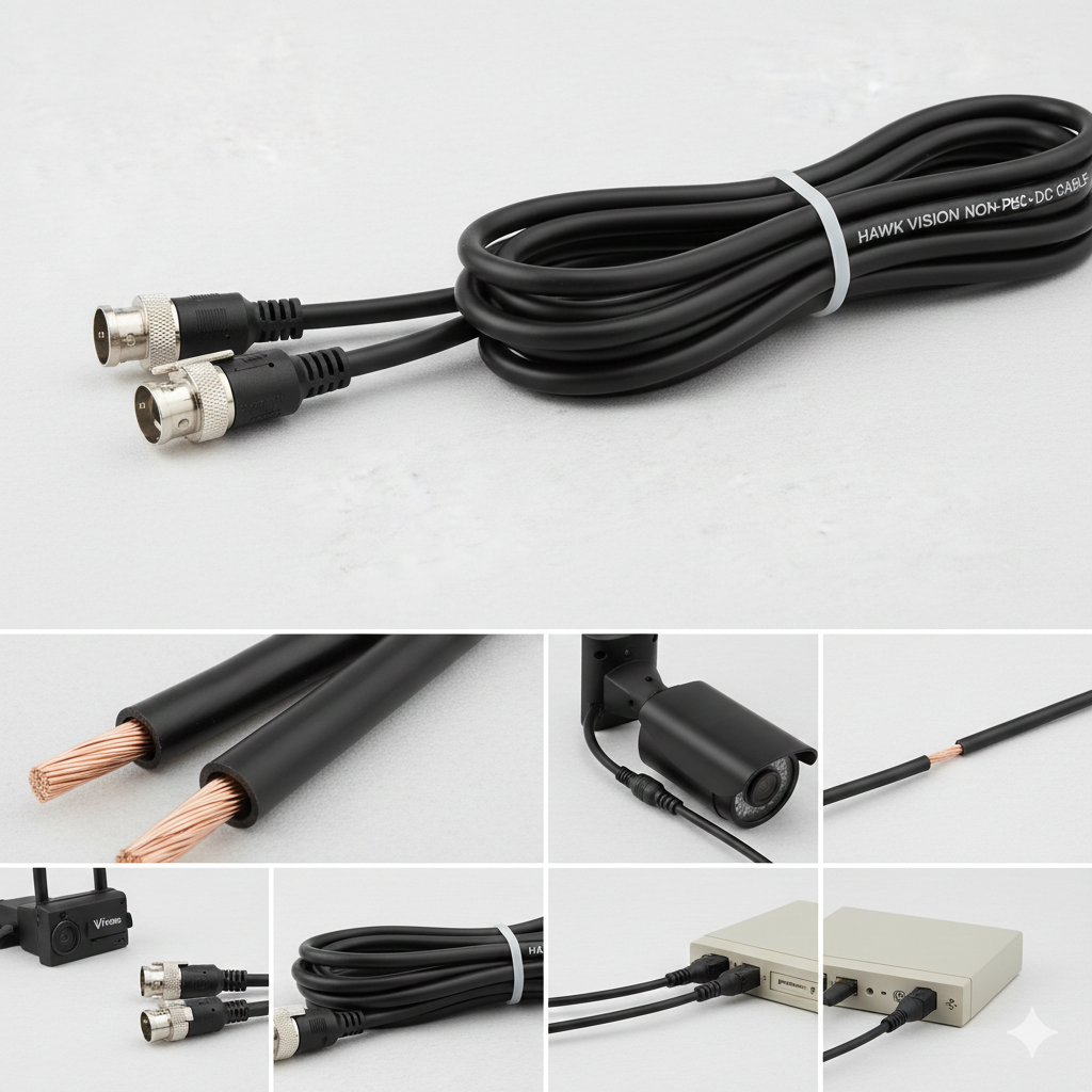 Non-PoE Ethernet cable for IP cameras and network devices