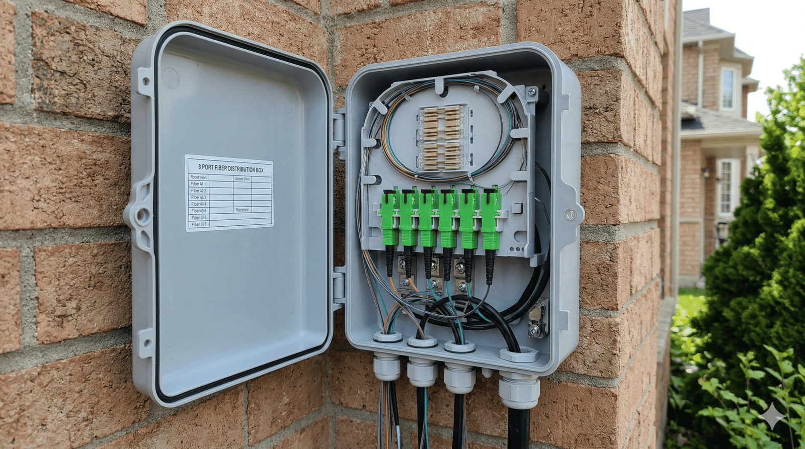 TRICOM 8 Fiber Outdoor Box