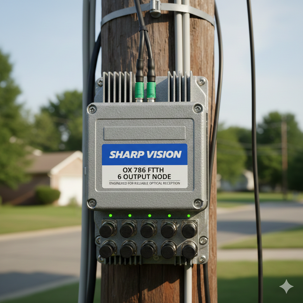 OX 786 FTTH 6 Output Node Outdoor