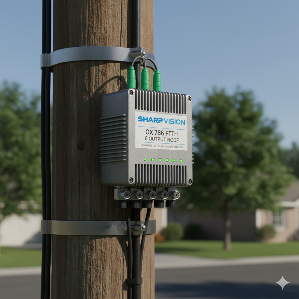 OX 786 FTTH 6 Output Node Outdoor