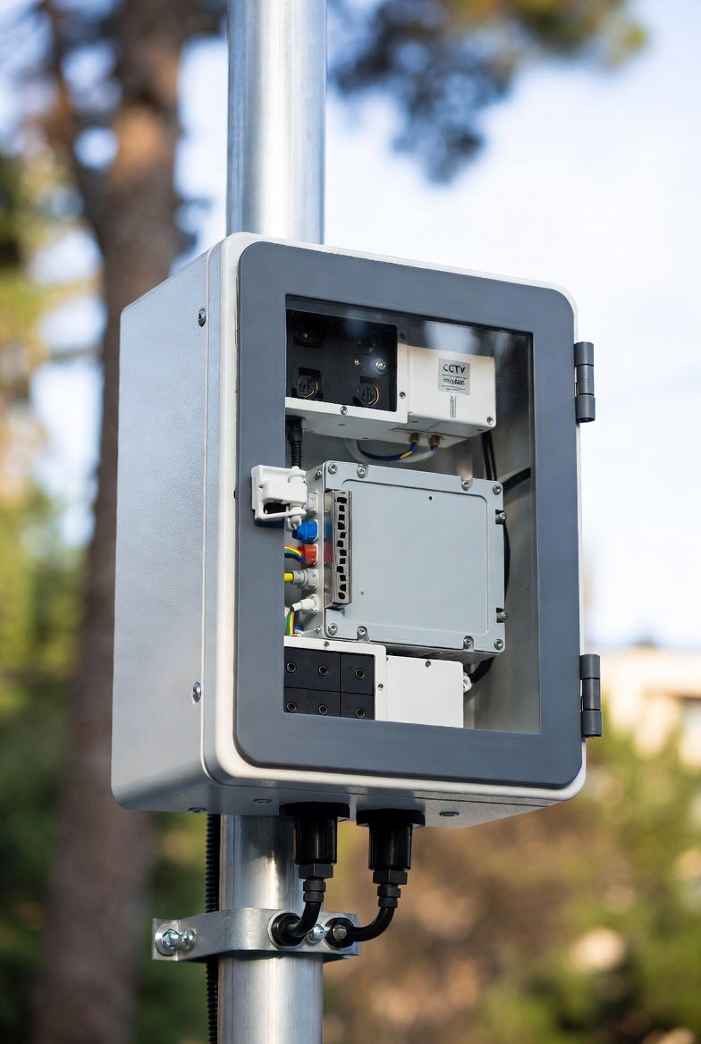 Pole Box EPBX Small 7 inch for CCTV installation