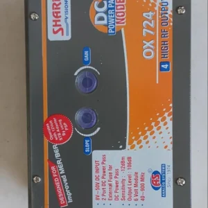 OX 724 4 output DC optical node front view