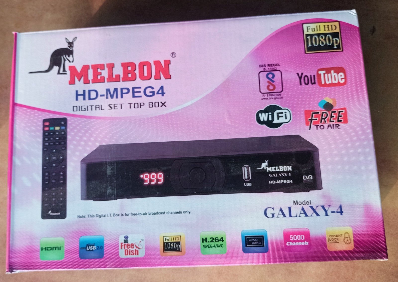MPEG 4 receiver digital set top box with HDMI output for cable TV and satellite broadcasting