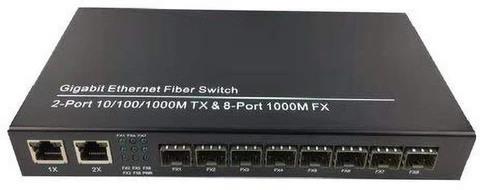 TRICOM 8 Port Ethernet + 2 Fiber Switch GIGA - Image 2