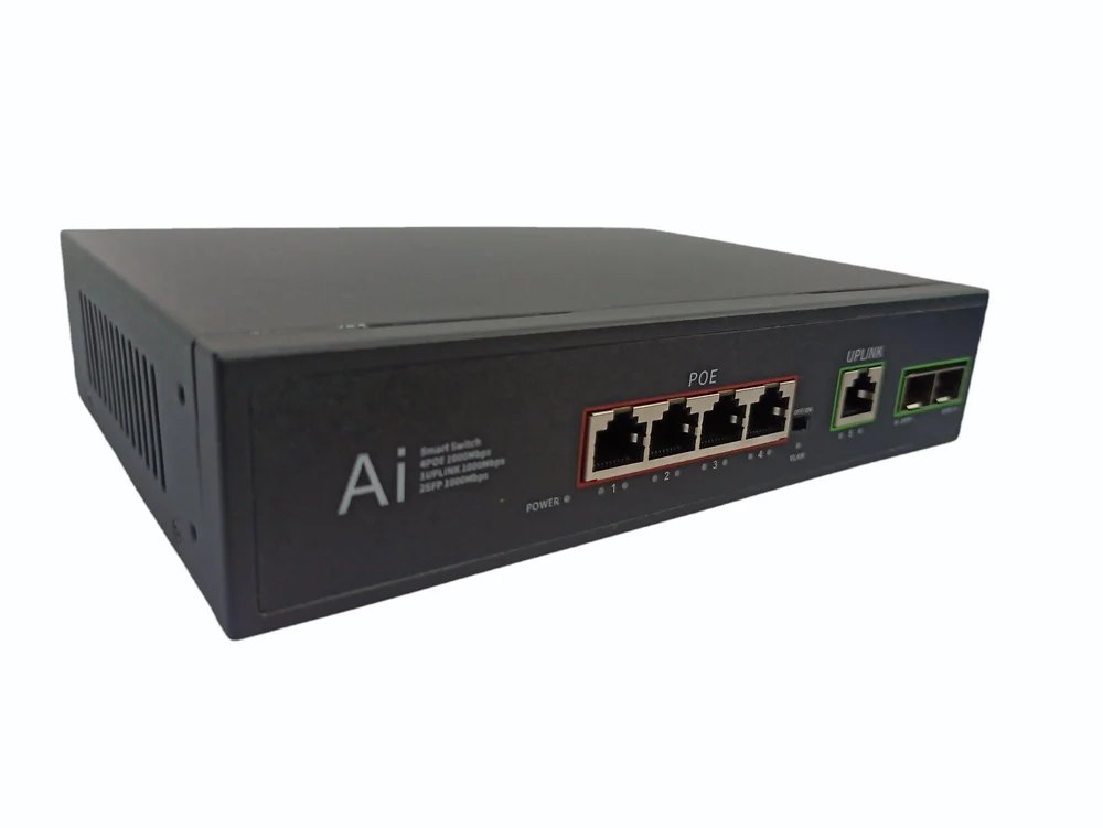 4 Port Poe + 2SFP Giga