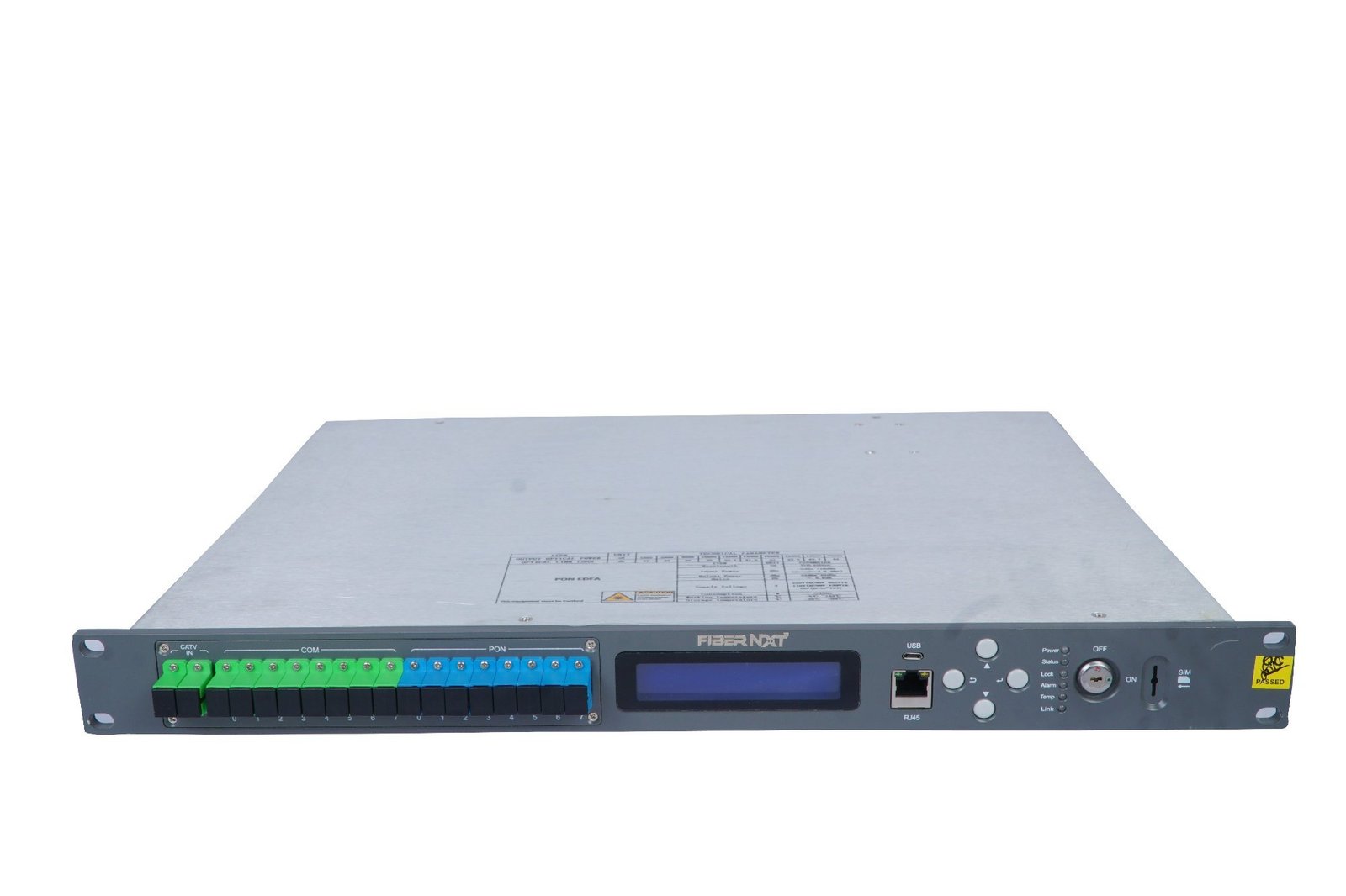 wdm edfa 8 port 19db dual input,