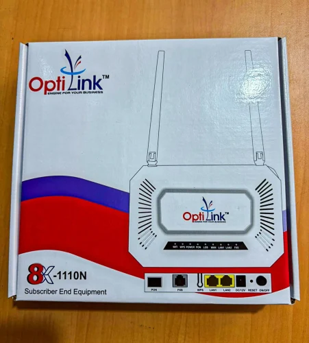 Single band WiFi ONT fiber optic router with 2.4GHz wireless for FTTH broadband internet