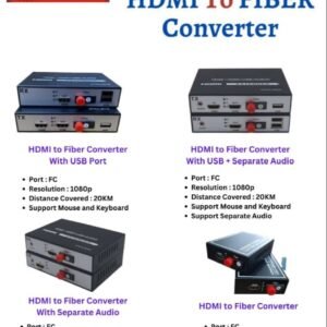 HDMI Over Fiber Converter with USB Control